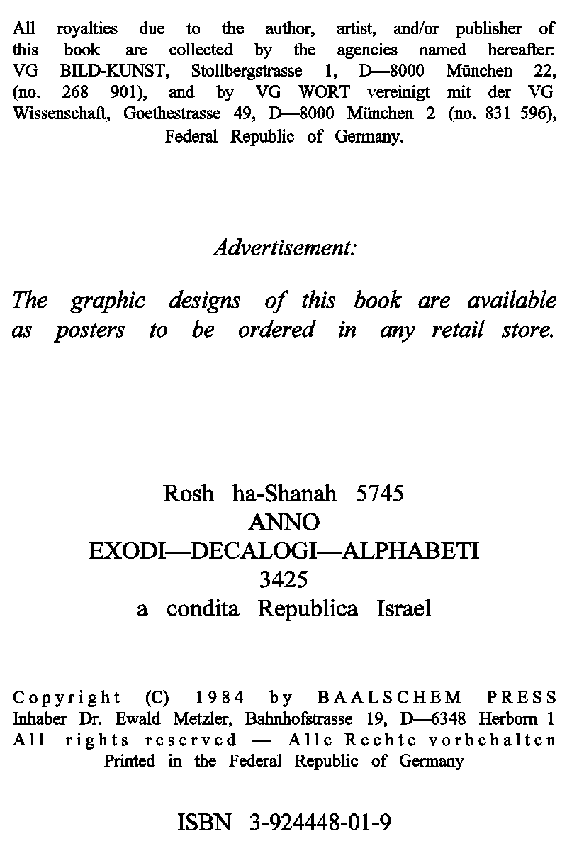 Torah of the Alphabet (First English Edition, Herborn 1984) p. 4