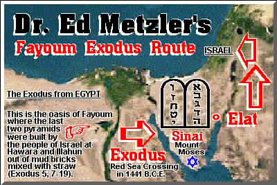 Dr. Ed Metzler's Fayoum Exodus Route