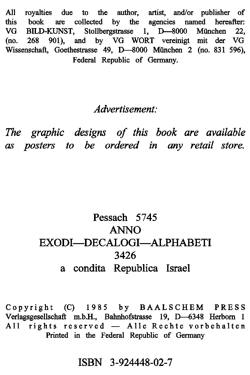 Torah of the Alphabet (Second English Edition, Herborn 1985) p. 4